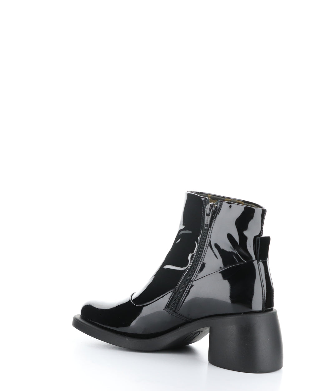 HINT003FLY 005 BLACK Round Toe Boots