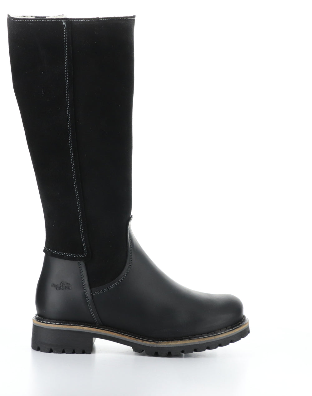 HUDSON BLACK Round Toe Boots