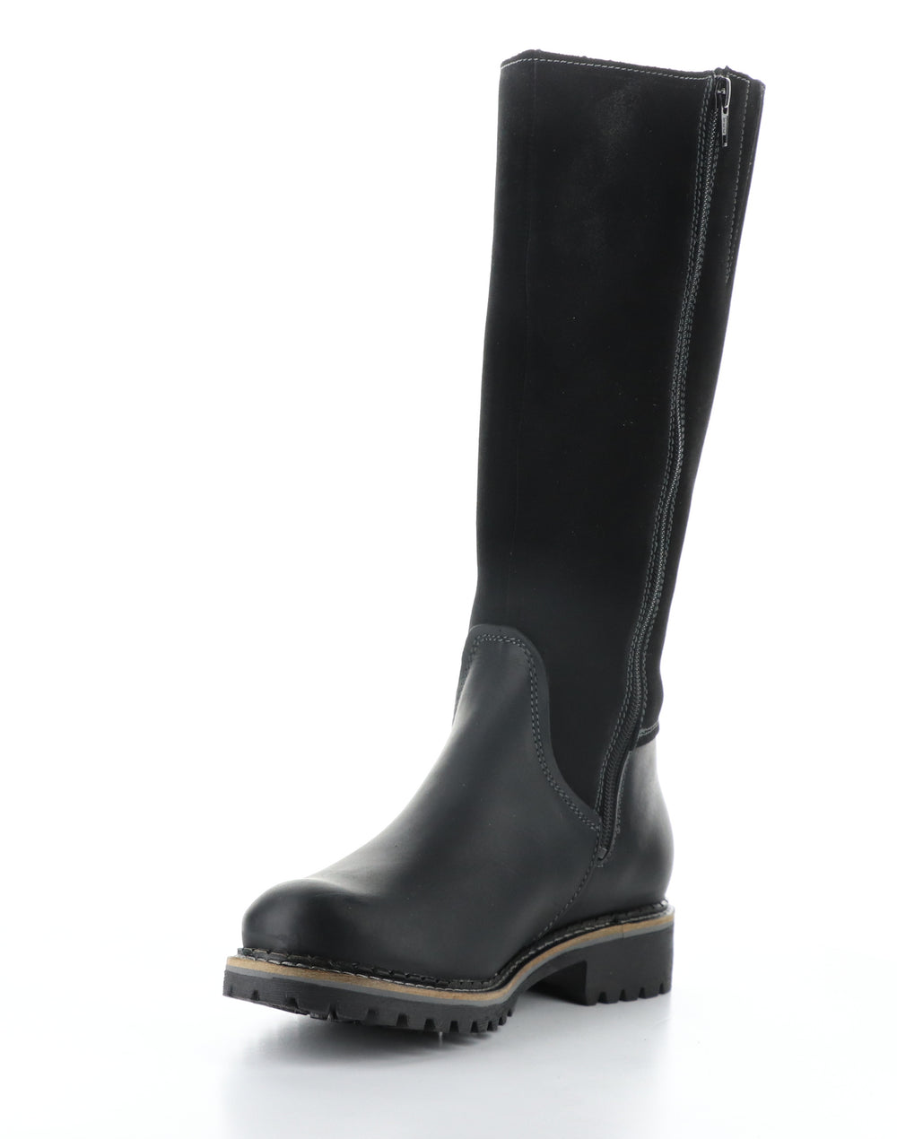 HUDSON BLACK Round Toe Boots