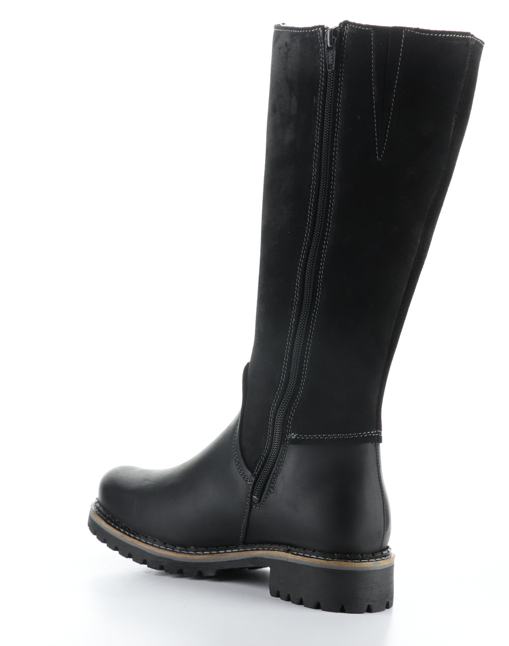 HUDSON BLACK Round Toe Boots