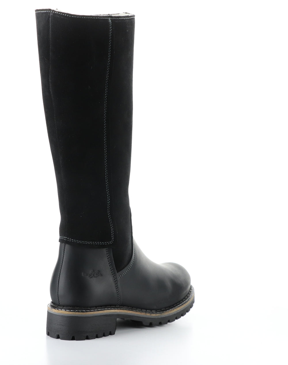 HUDSON BLACK Round Toe Boots