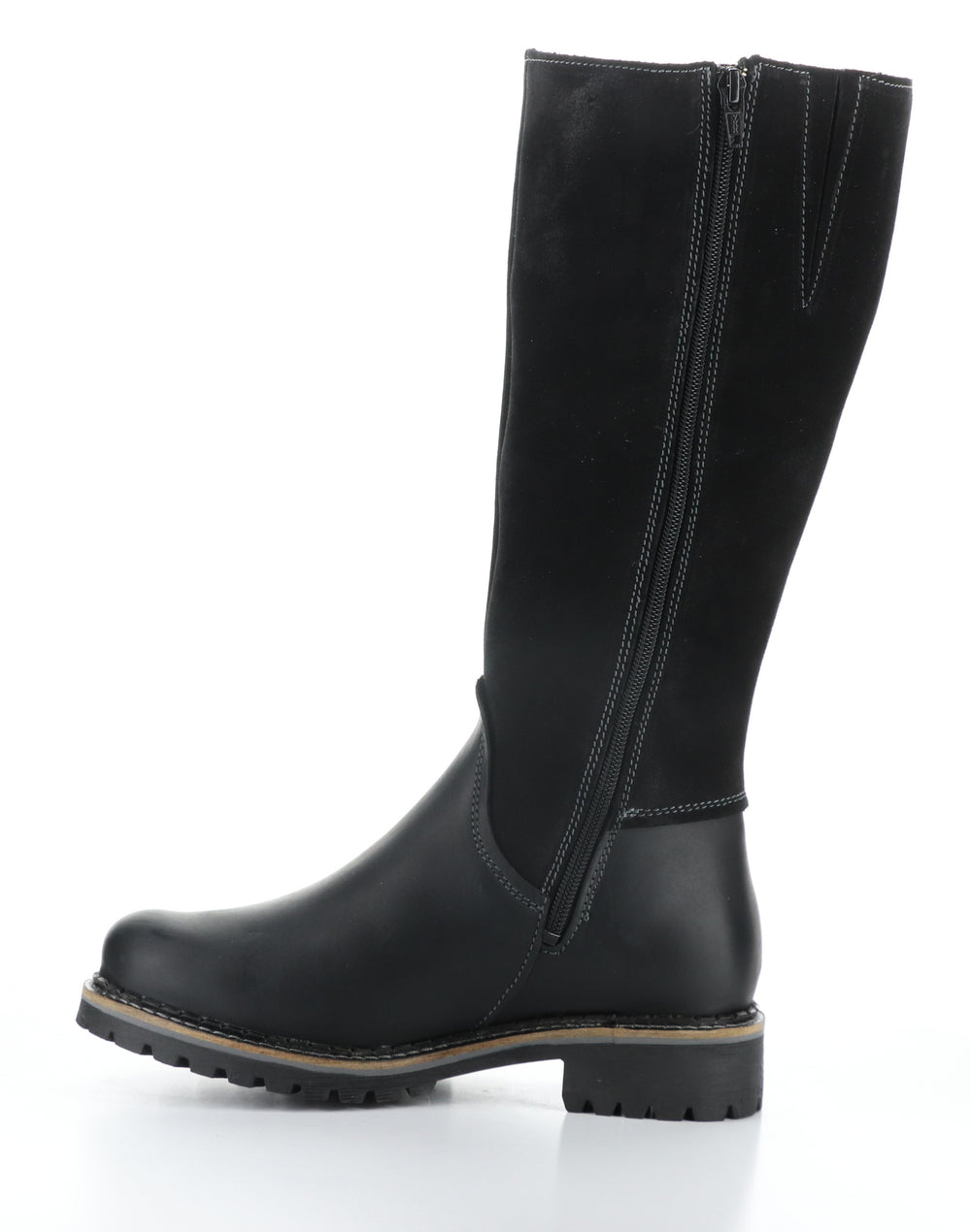 HUDSON BLACK Round Toe Boots