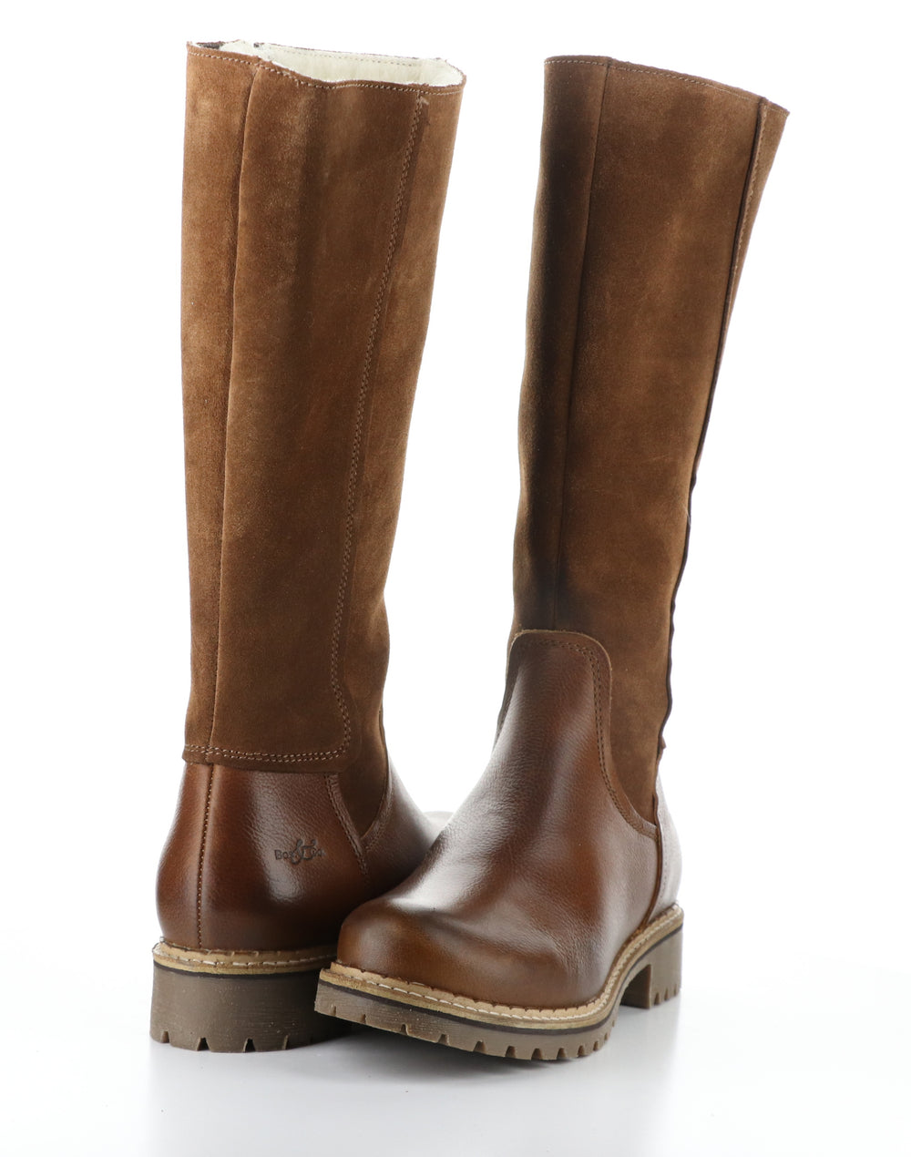 HUDSON COGNAC/REDWOOD Round Toe Boots