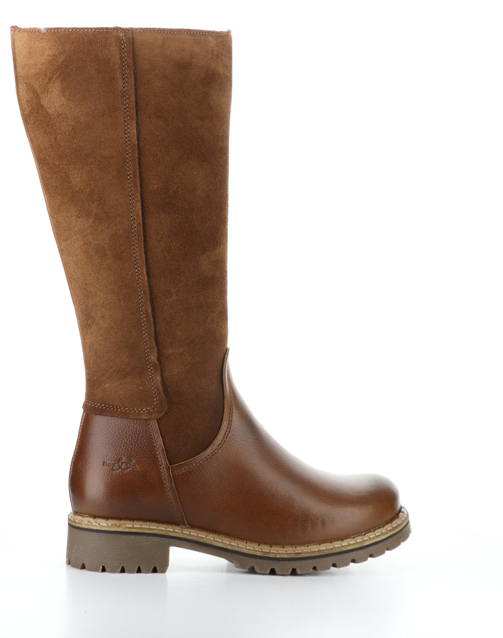 HUDSON COGNAC/REDWOOD Round Toe Boots