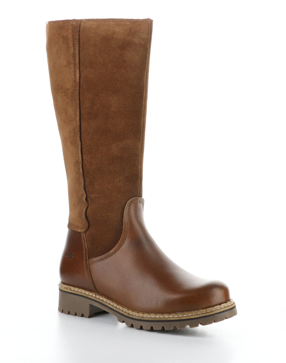 HUDSON COGNAC/REDWOOD Round Toe Boots