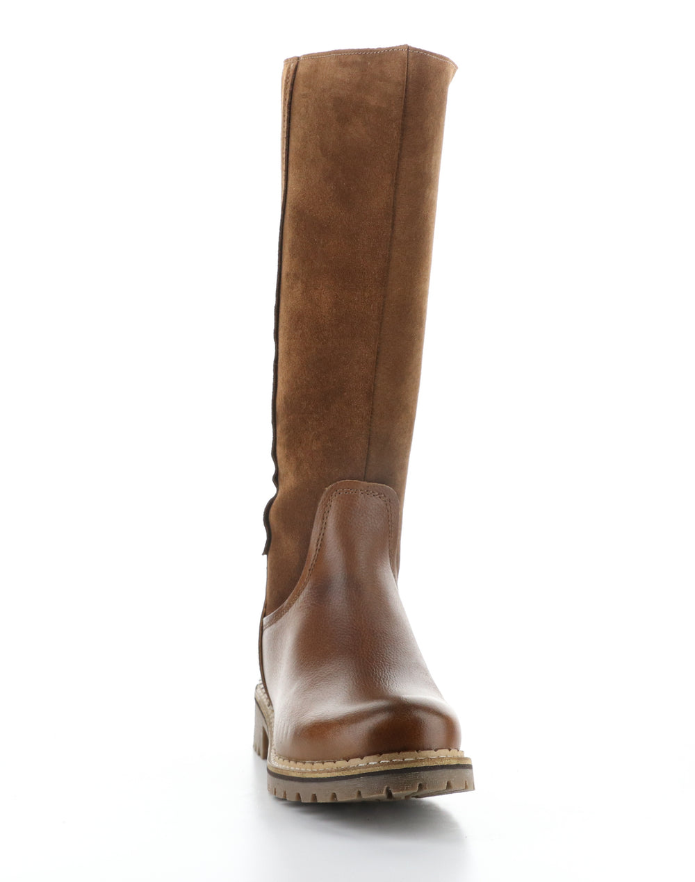 HUDSON COGNAC/REDWOOD Round Toe Boots