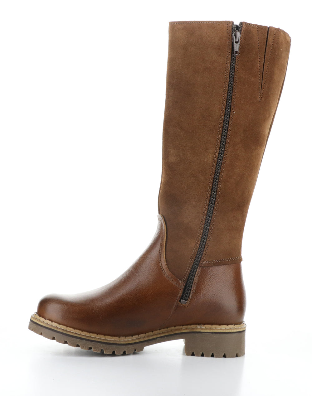 HUDSON COGNAC/REDWOOD Round Toe Boots