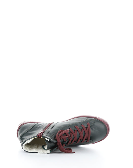 IBBI653SOFW 033 FOREST GREEN/DK RED SUPPLE LEATHER