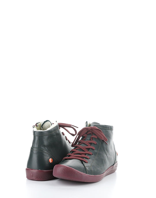 IBBI653SOFW 033 FOREST GREEN/DK RED SUPPLE LEATHER