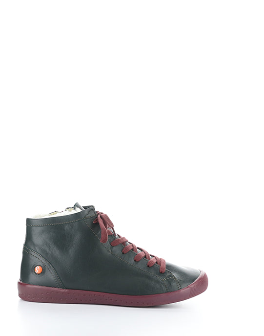 IBBI653SOFW 033 FOREST GREEN/DK RED SUPPLE LEATHER