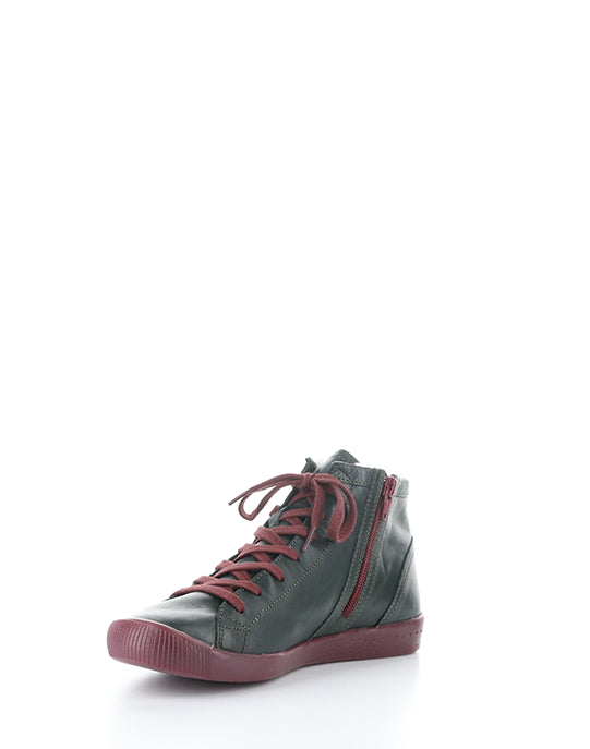 IBBI653SOFW 033 FOREST GREEN/DK RED SUPPLE LEATHER
