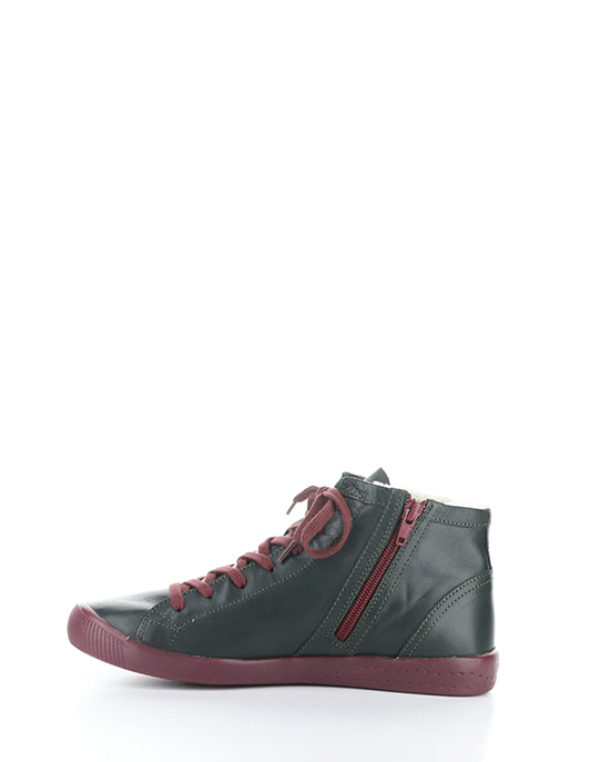 IBBI653SOFW 033 FOREST GREEN/DK RED SUPPLE LEATHER