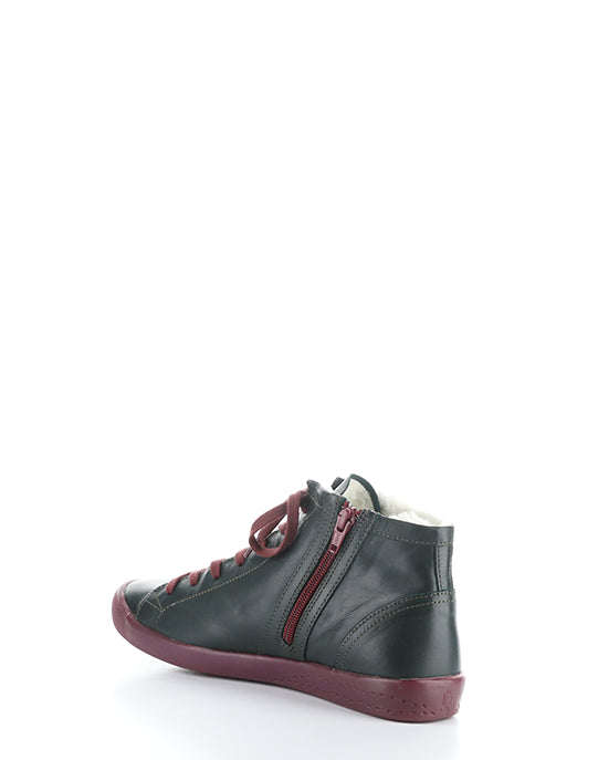 IBBI653SOFW 033 FOREST GREEN/DK RED SUPPLE LEATHER