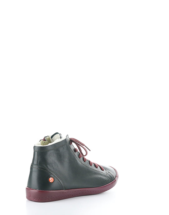 IBBI653SOFW 033 FOREST GREEN/DK RED SUPPLE LEATHER