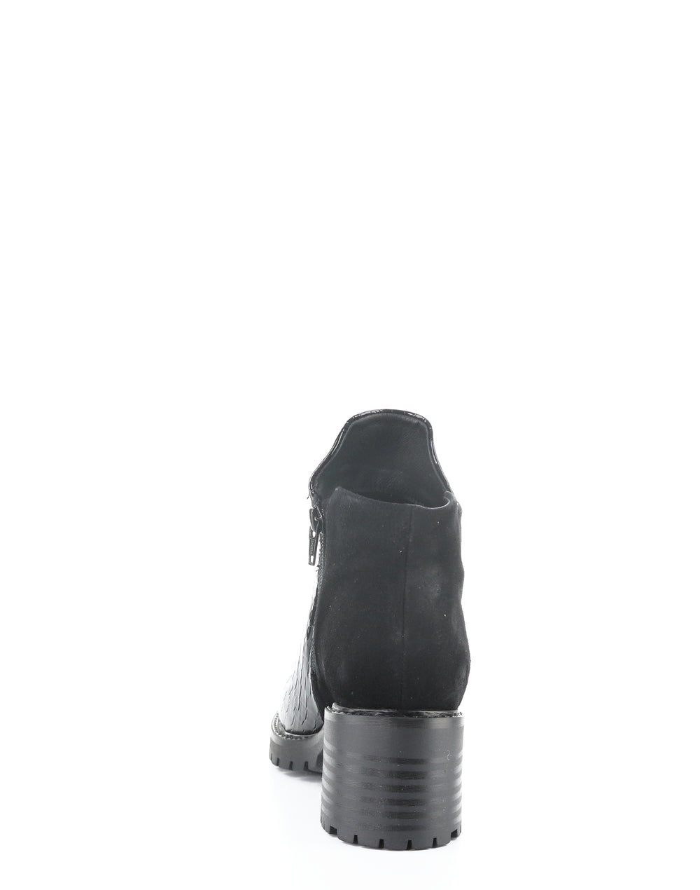 INARA BLACK CROCCO PRINT/SUEDE