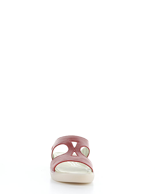 INBEY745SOF 002 RED SMOOTH LEATHER