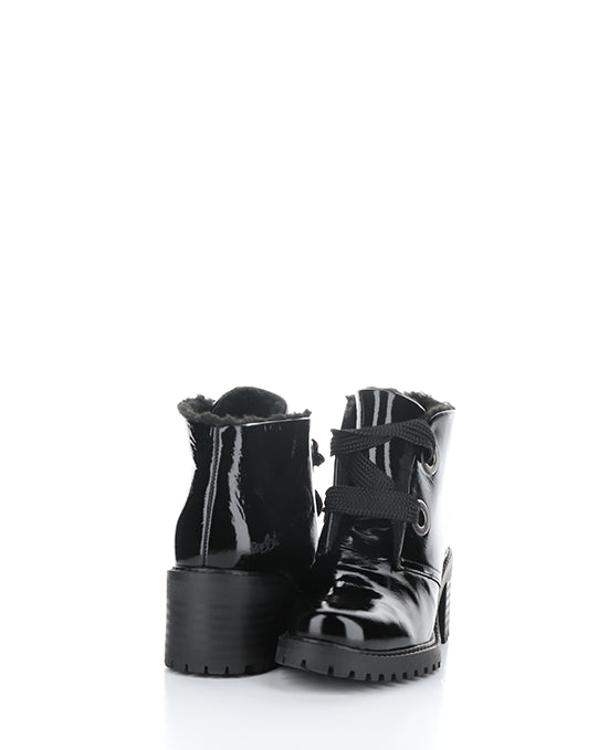 INDEX BLACK PATENT/MINI SHERPA