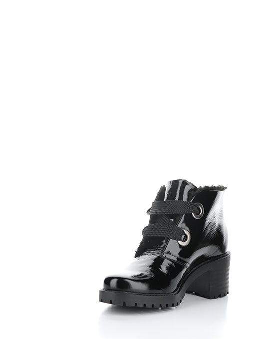 INDEX BLACK PATENT/MINI SHERPA