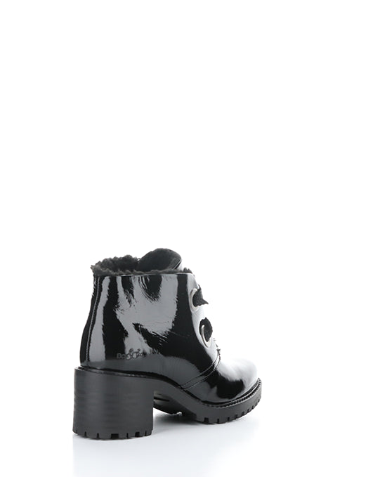 INDEX BLACK PATENT/MINI SHERPA