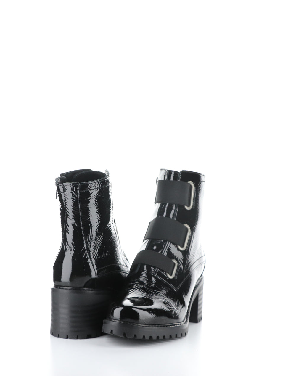 INDIE Patent Black Elasticated Boots