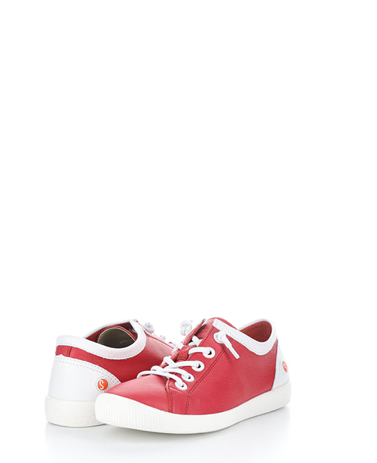 ISLA2557SOF 038 CHERRY RED/WHT SMOOTH LEATHER
