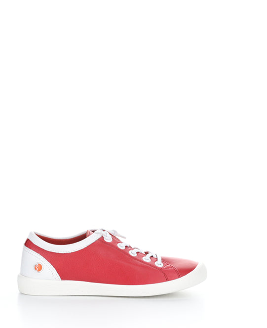 ISLA2557SOF 038 CHERRY RED/WHT SMOOTH LEATHER