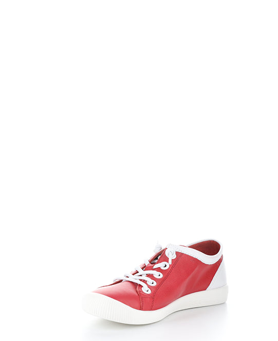 ISLA2557SOF 038 CHERRY RED/WHT SMOOTH LEATHER