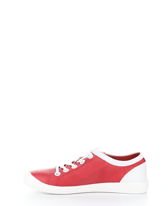 ISLA2557SOF 038 CHERRY RED/WHT SMOOTH LEATHER