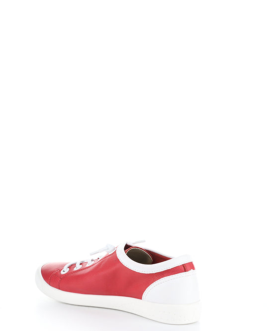 ISLA2557SOF 038 CHERRY RED/WHT SMOOTH LEATHER