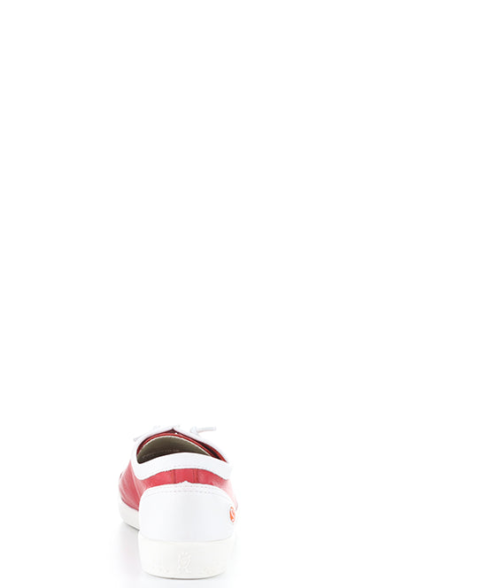 ISLA2557SOF 038 CHERRY RED/WHT SMOOTH LEATHER
