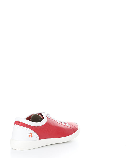 ISLA2557SOF 038 CHERRY RED/WHT SMOOTH LEATHER