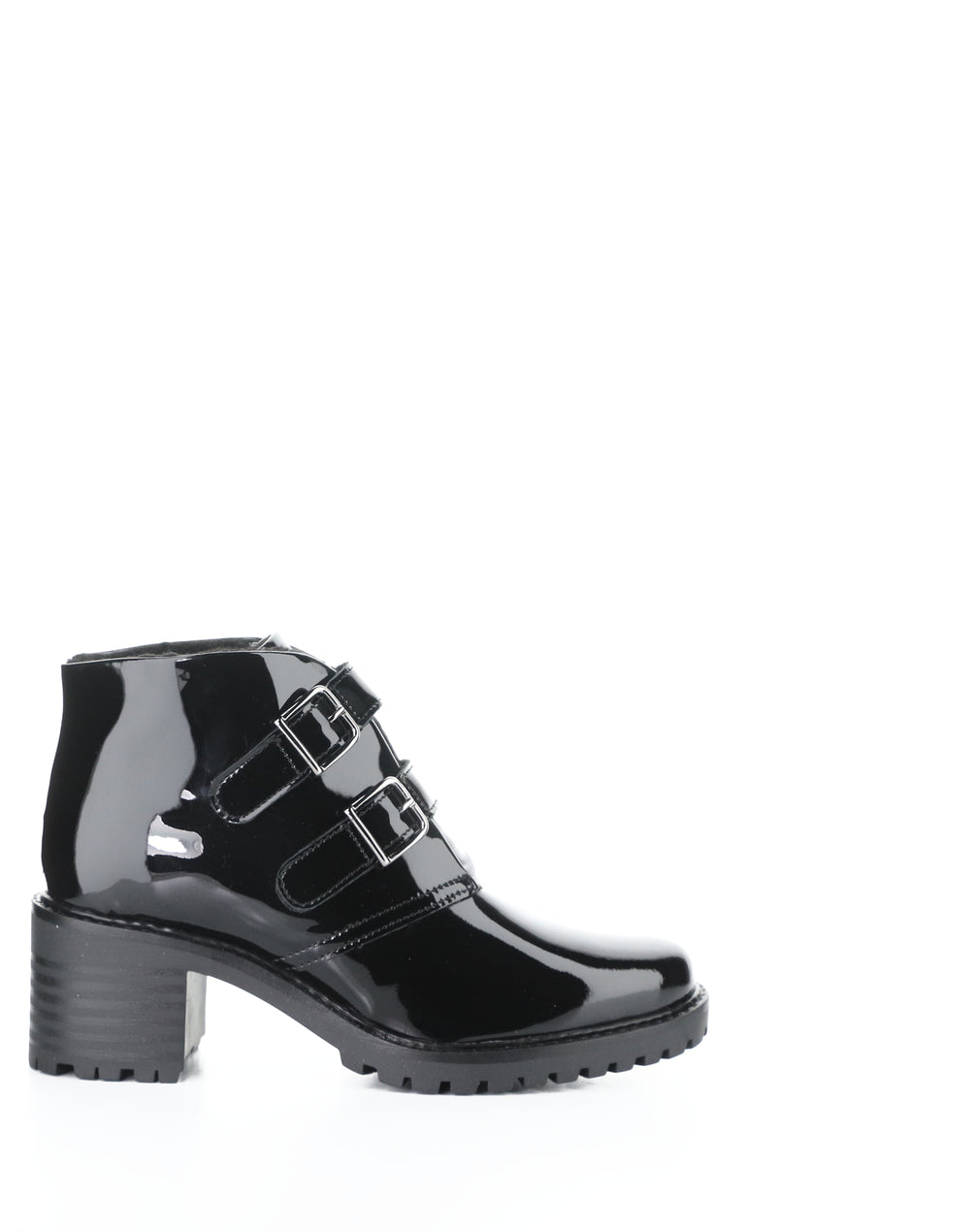 ISSEY BLACK PATENT/MINI SHERPA