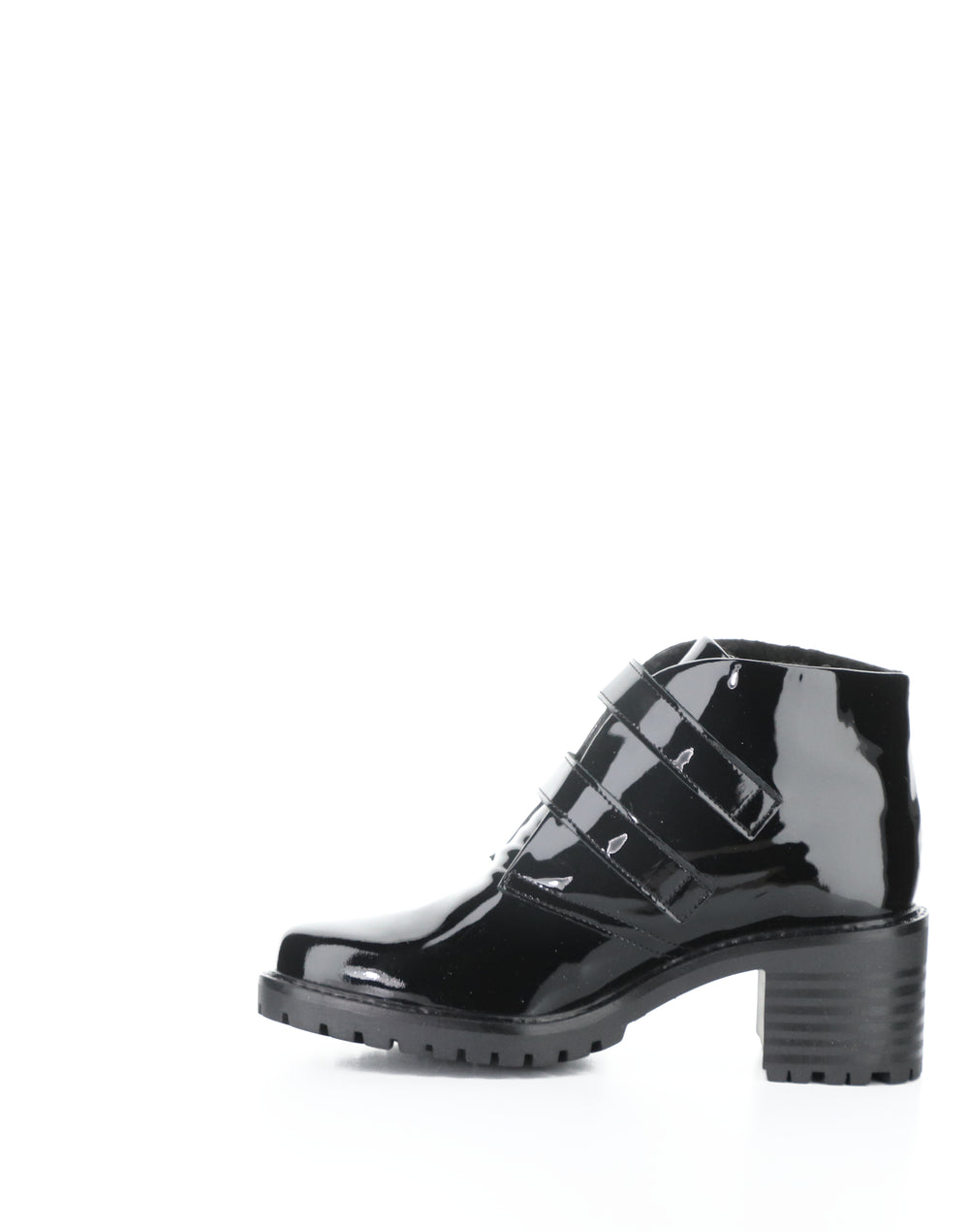 ISSEY BLACK PATENT/MINI SHERPA