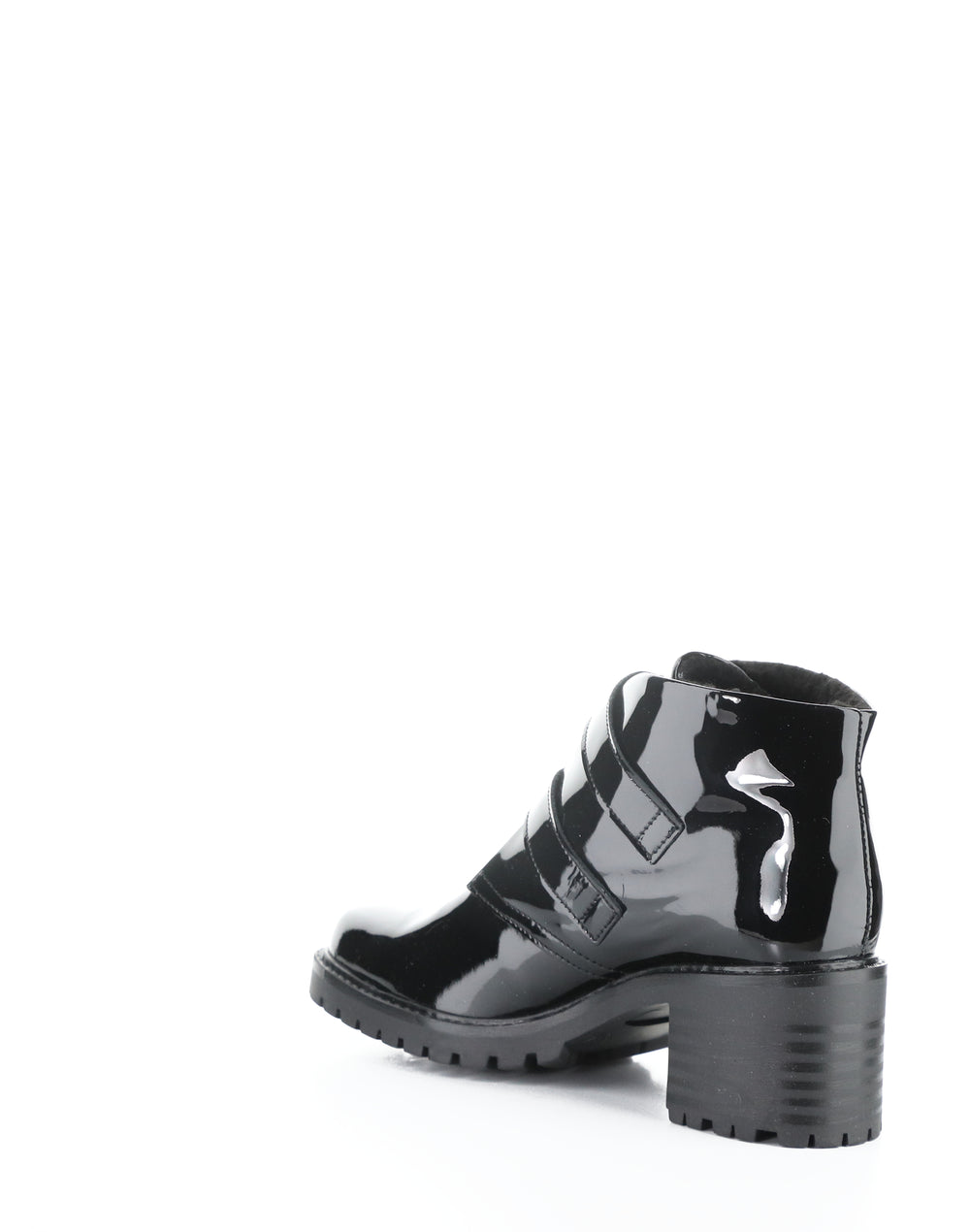 ISSEY BLACK PATENT/MINI SHERPA