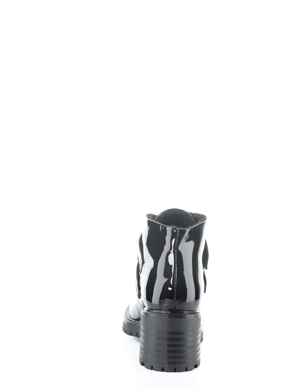 ISSEY BLACK PATENT/MINI SHERPA