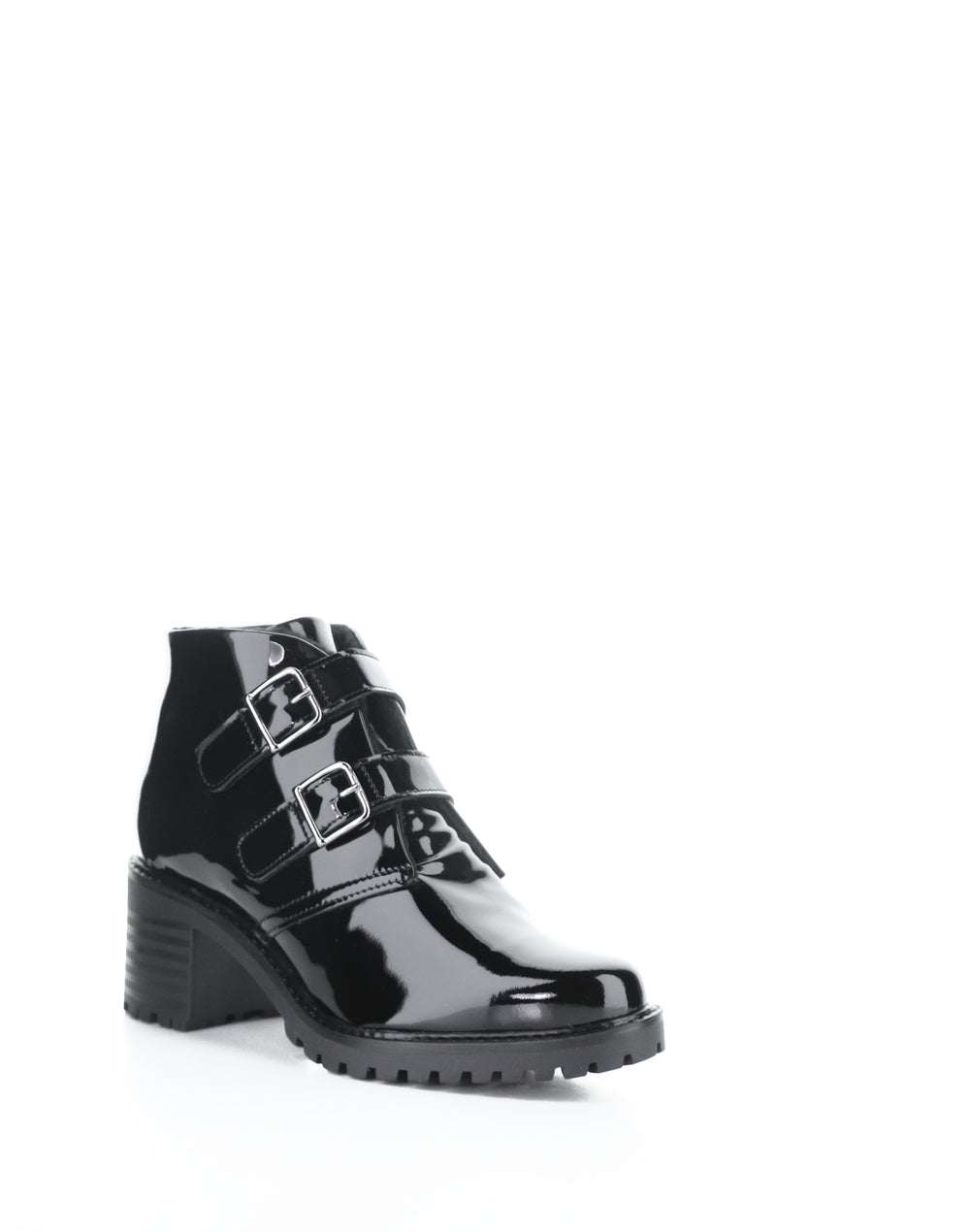 ISSEY BLACK PATENT/MINI SHERPA