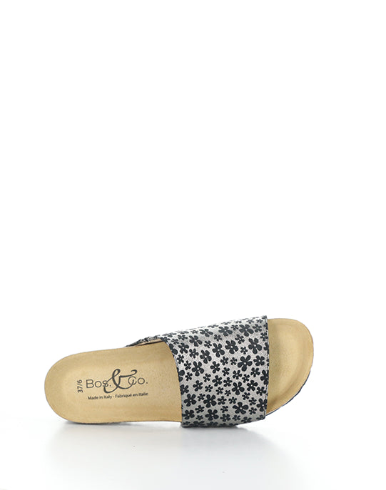 LUX GRAPHITE/BLACK CARTIER FLORAL PRINT