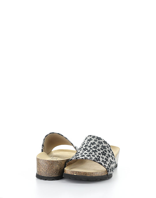 LUX GRAPHITE/BLACK CARTIER FLORAL PRINT
