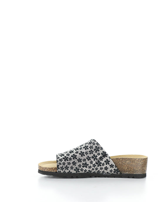 LUX GRAPHITE/BLACK CARTIER FLORAL PRINT