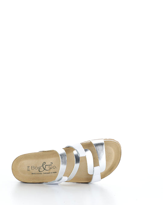 LUZZI WHITE/SILVER CRUST/METALLIC