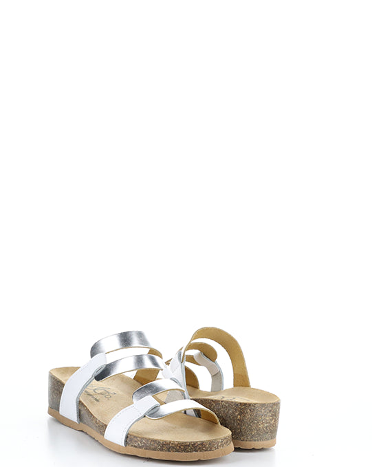 LUZZI WHITE/SILVER CRUST/METALLIC