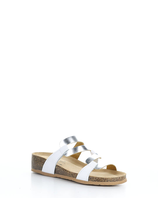 LUZZI WHITE/SILVER CRUST/METALLIC