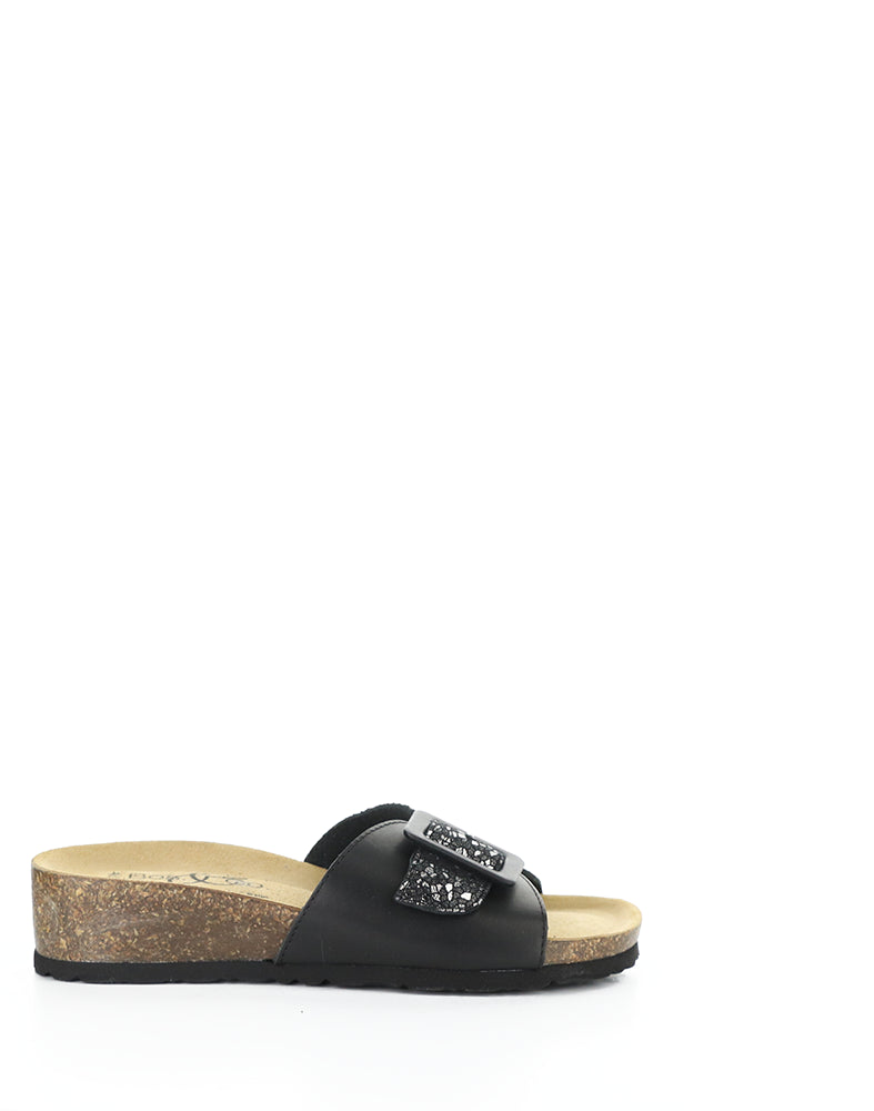 LYRA NERO LEATHER/SPEED SUEDE