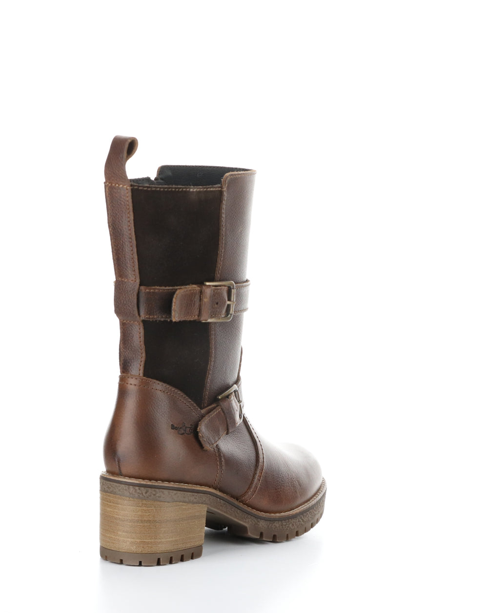 MAISE BRANDY/COFFEE Round Toe Boots