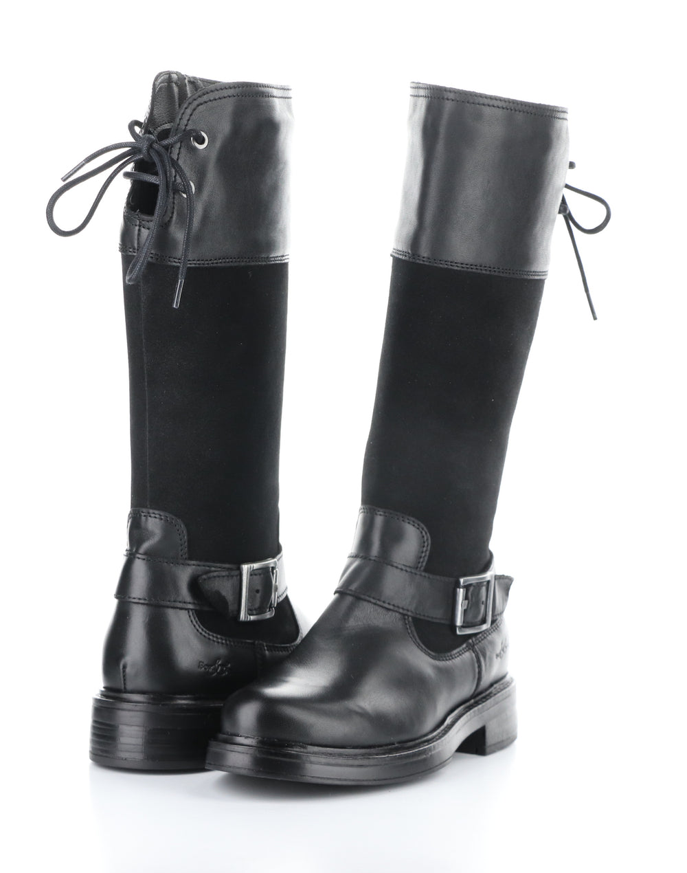 MATEO BLACK Round Toe Boots