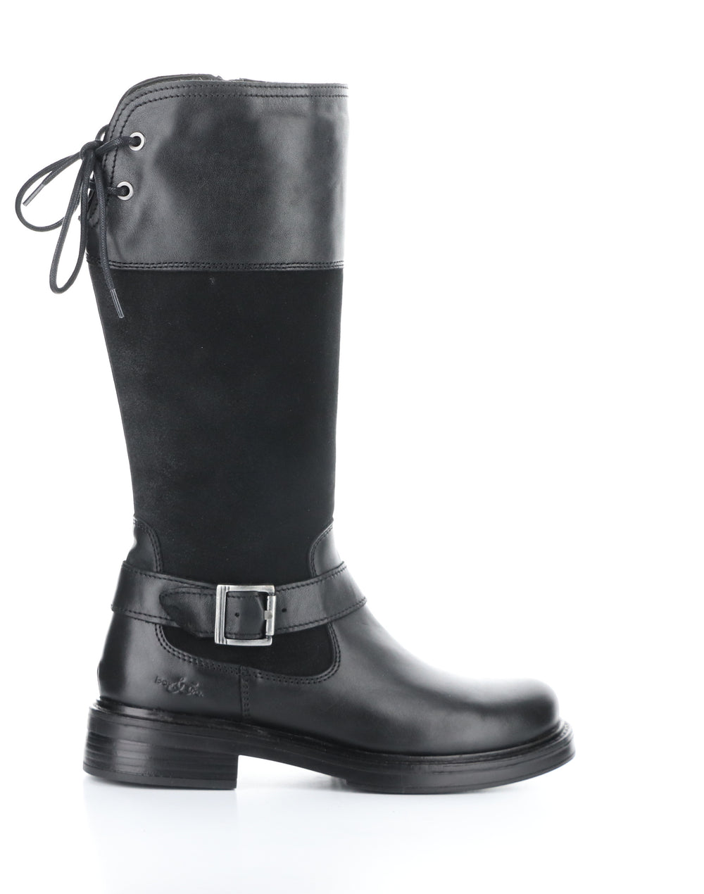 MATEO BLACK Round Toe Boots