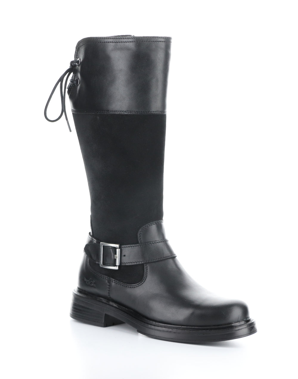 MATEO BLACK Round Toe Boots