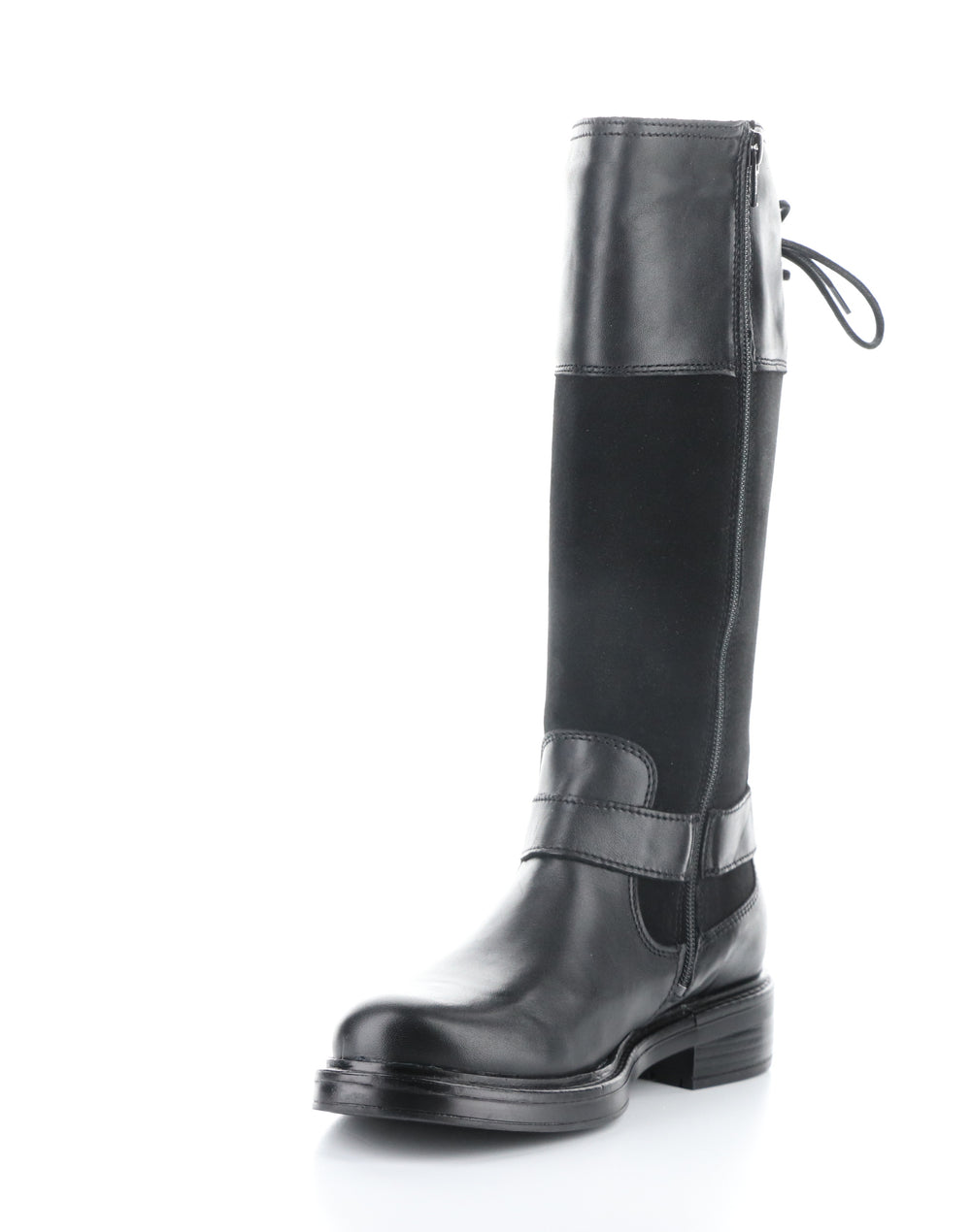 MATEO BLACK Round Toe Boots