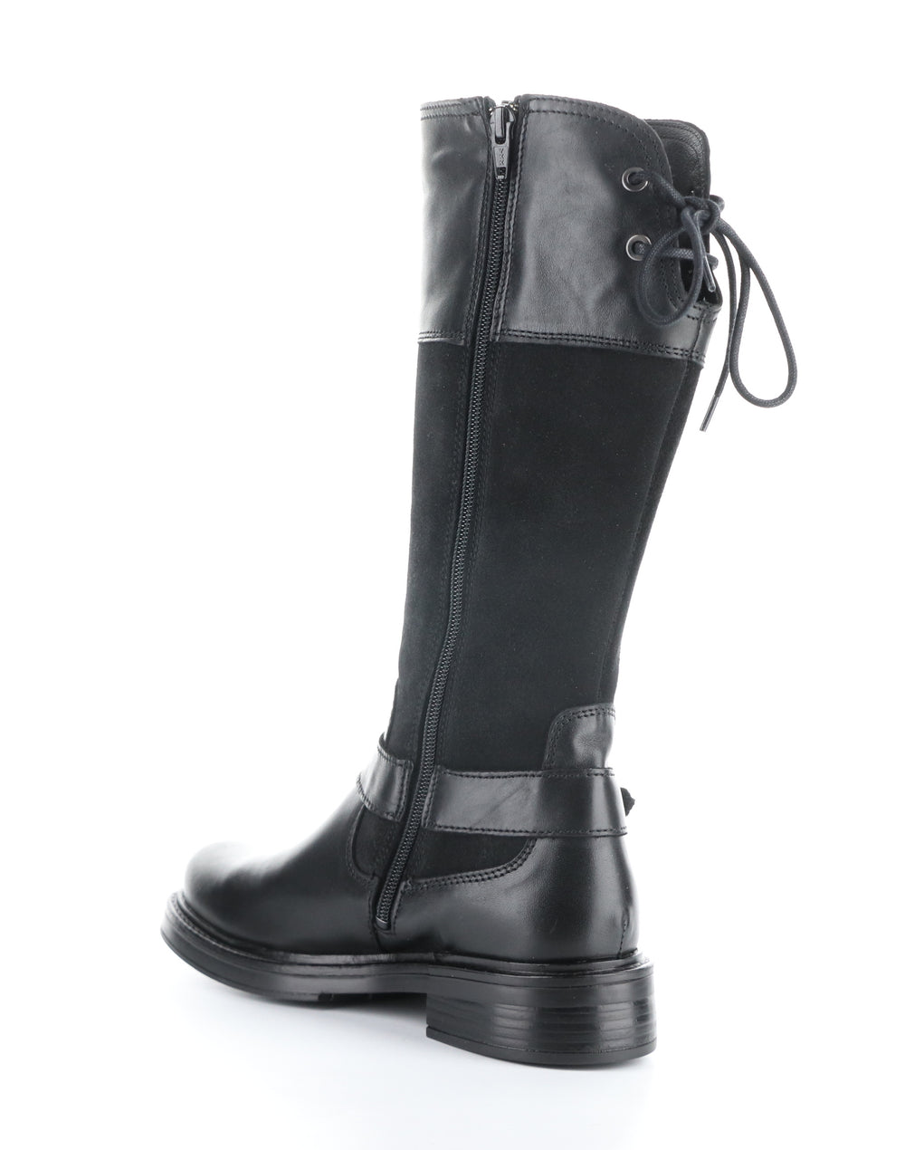 MATEO BLACK Round Toe Boots