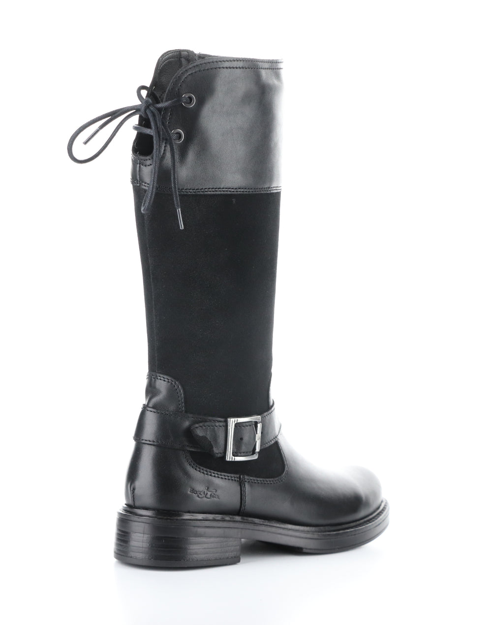 MATEO BLACK Round Toe Boots